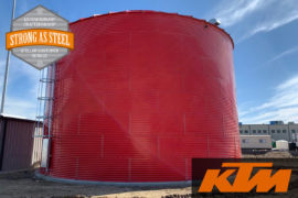 KTM Motor Sports - 350,000 gallon NFPA 22 Fire Protection Water Storage Tank