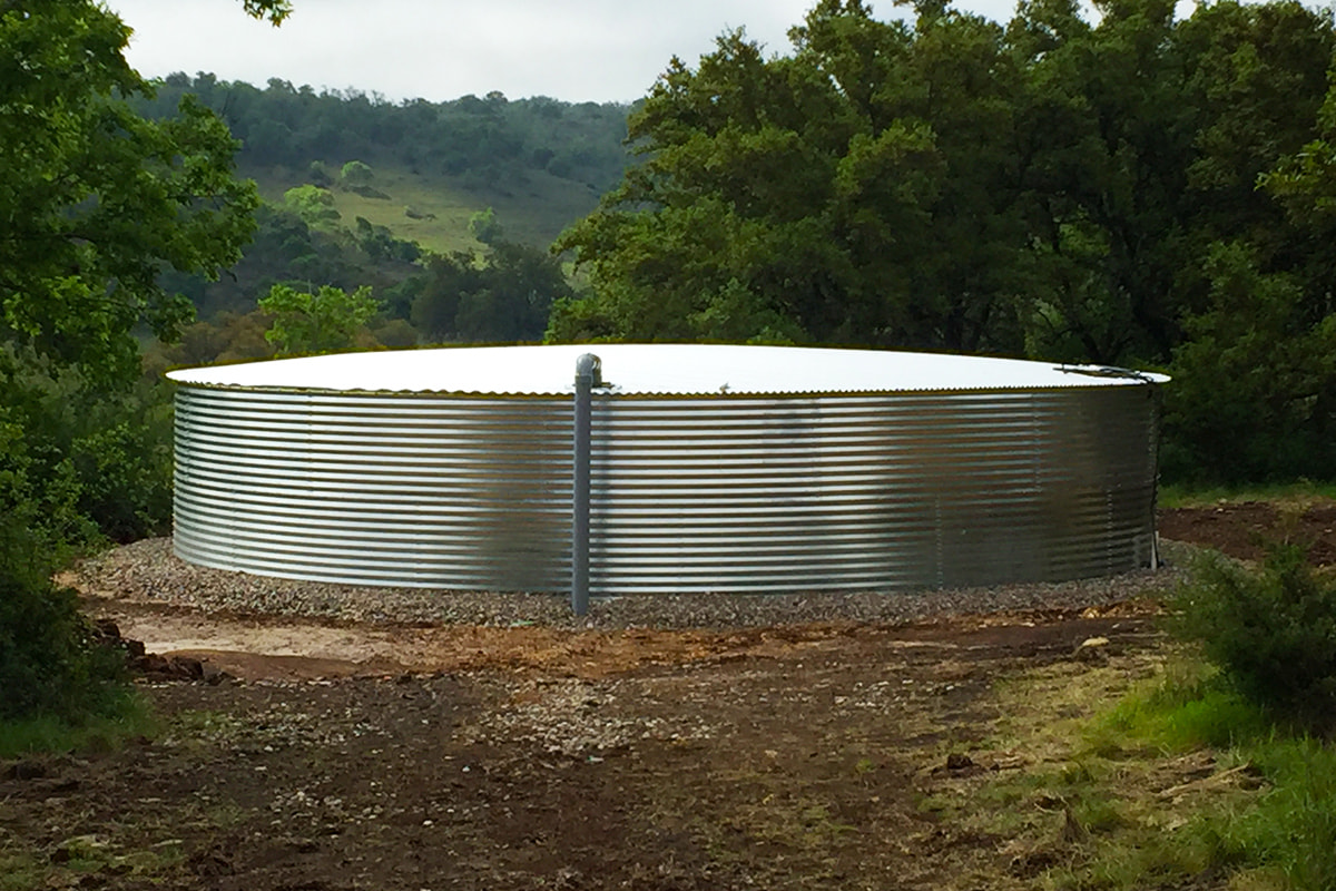 Engineered Geodesic Dome Roof Water Tank Construction